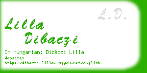 lilla dibaczi business card