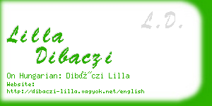 lilla dibaczi business card